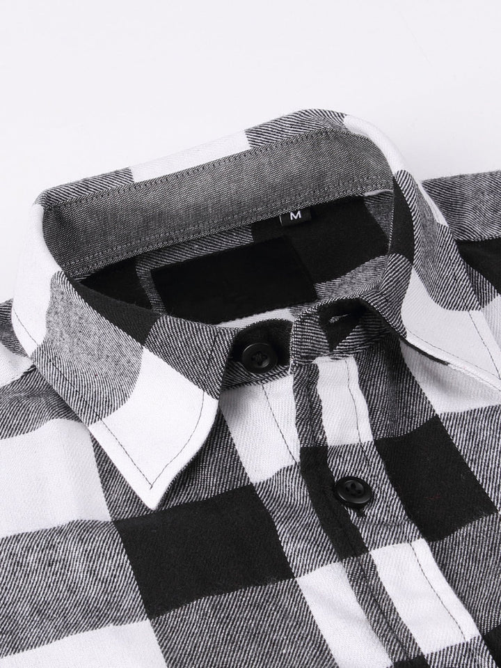 Flannel Plaid Button Up Shirt