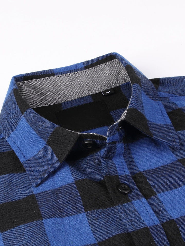 Flannel Plaid Button Up Shirt