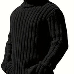 Lysander - Knitted Wool Blend Roll Neck Jumper