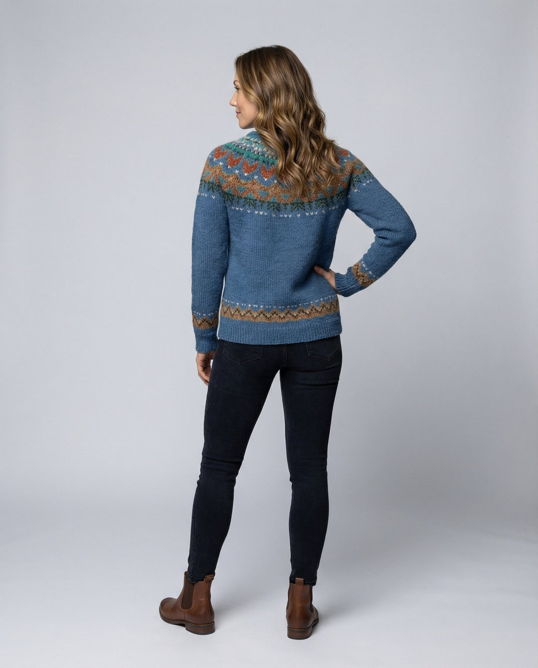 Women's Vintage Icelandic Knit Sweater
