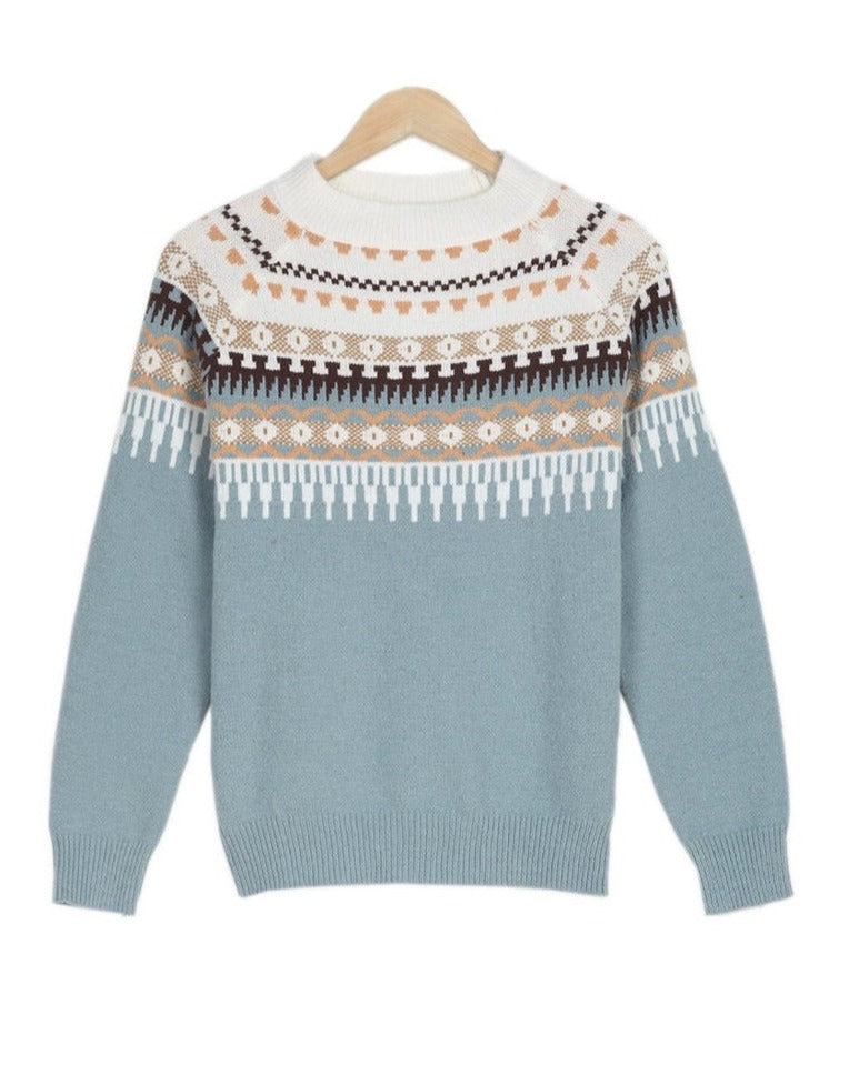 Women's Nordic Fair Isle Knit Sweater