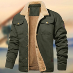 Cedric | Men's Sherpa Collar Button-Down Jacket