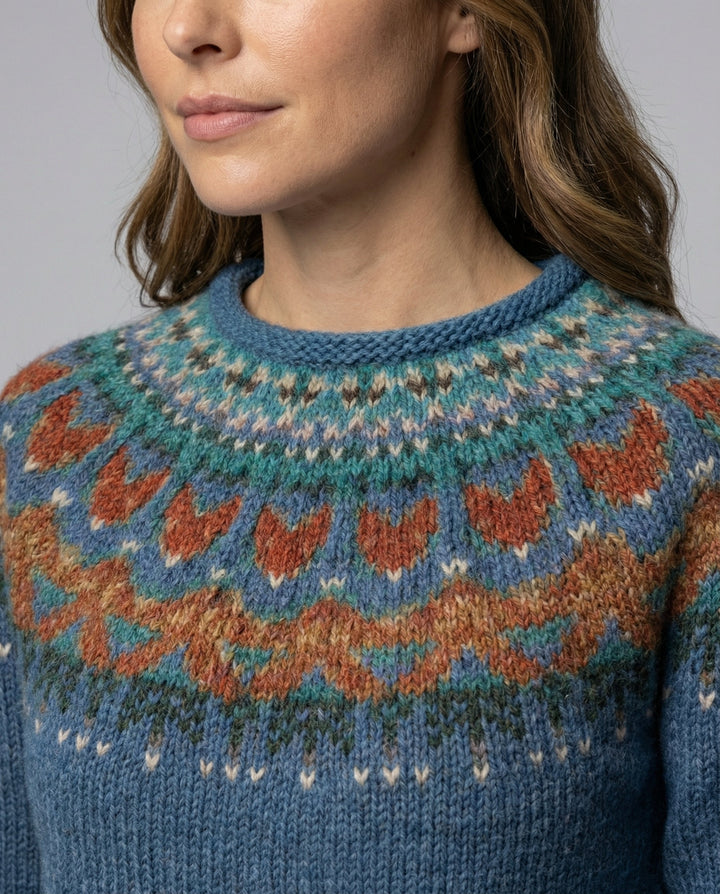 Women's Vintage Icelandic Knit Sweater