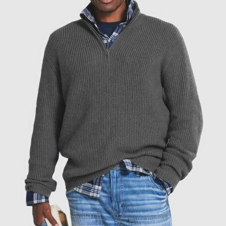 Asher Zip Knit Jumper