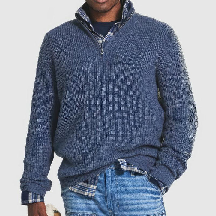 Asher Zip Knit Jumper
