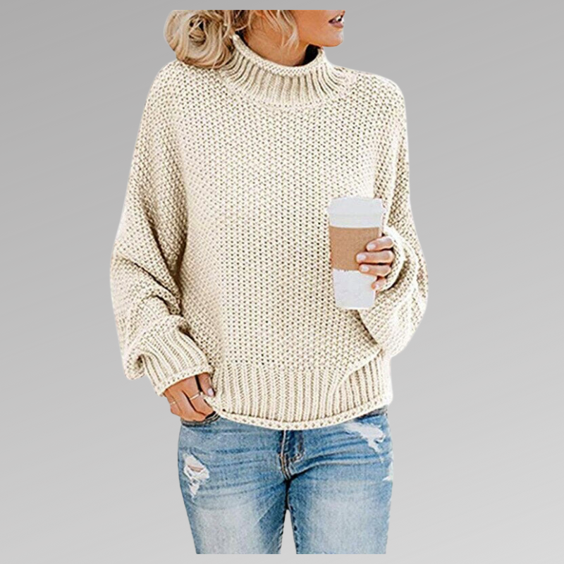 Women's Chunky Turtleneck Knit Sweater