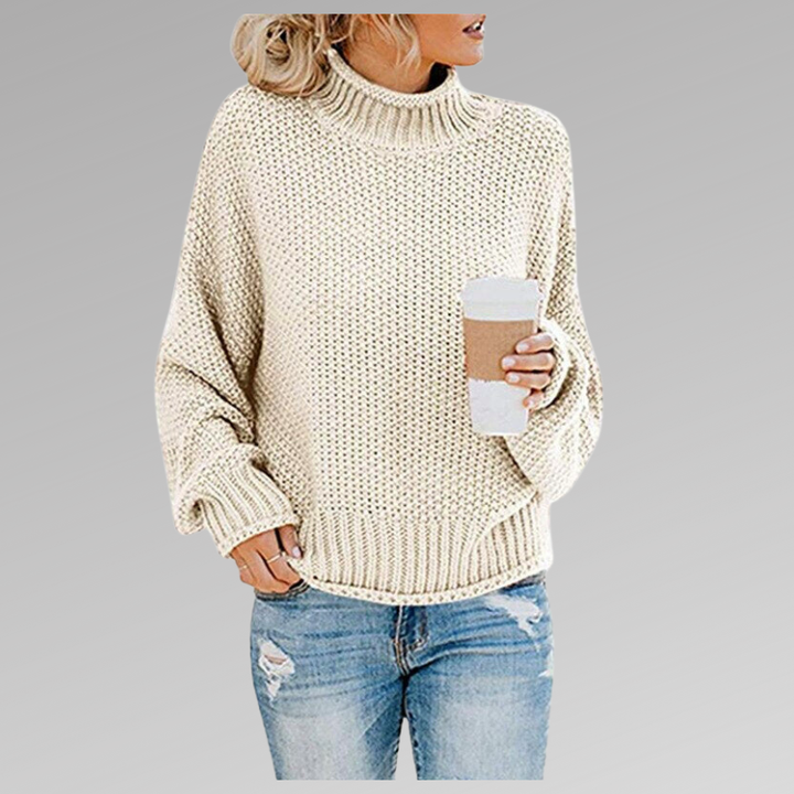Women's Chunky Turtleneck Knit Sweater