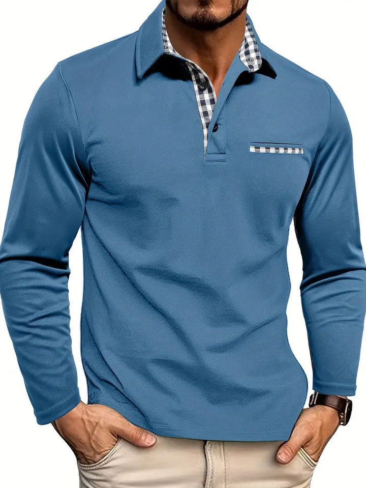 Edgar | Long Sleeve Polo Shirt