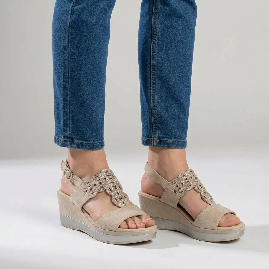 Rachele - Comfortable women's wedge sandal
