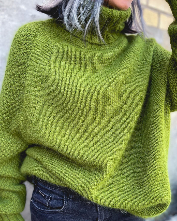 Women's Oversized Turtleneck Jumper Long Sleeve Relaxed
