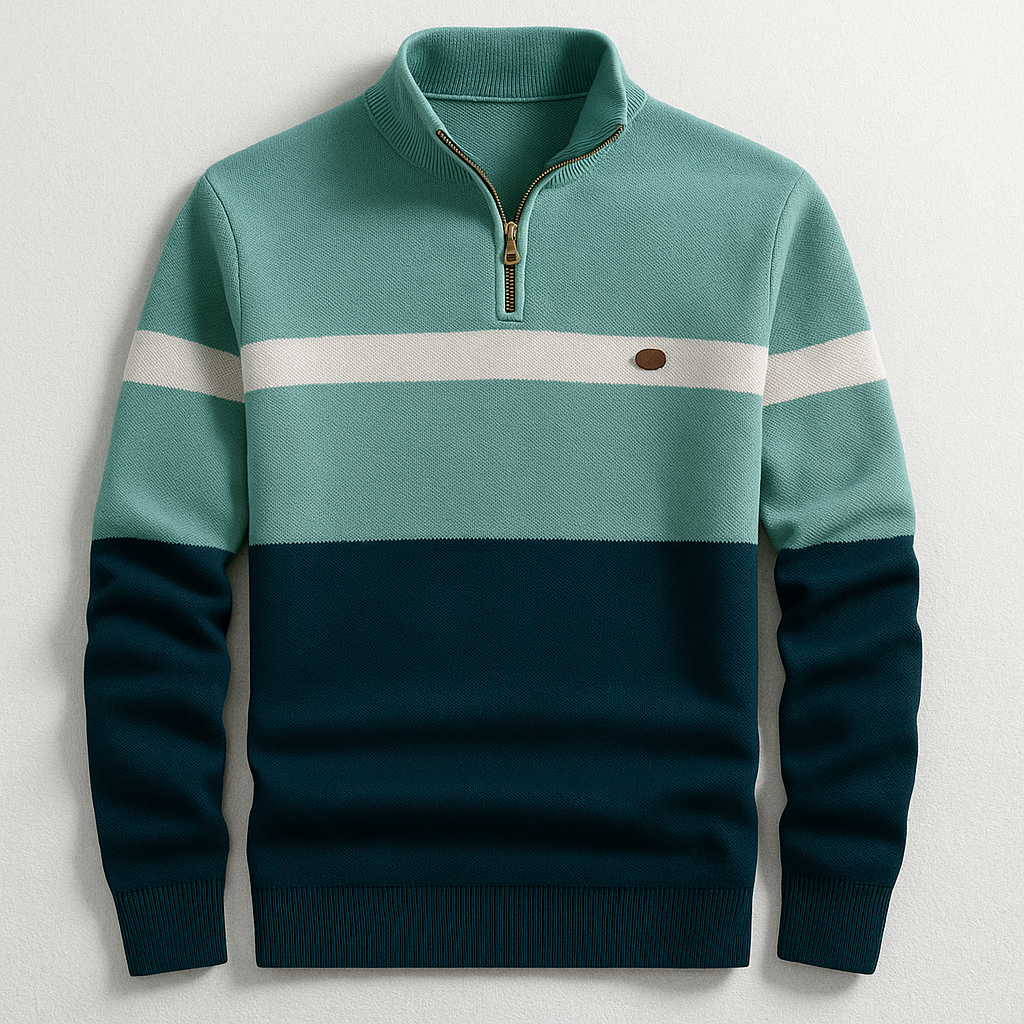 CHARLES HERITAGE QUARTER-ZIP MENS JUMPER