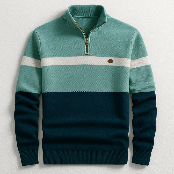 CHARLES HERITAGE QUARTER-ZIP MENS JUMPER