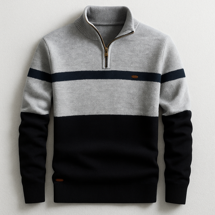 CHARLES HERITAGE QUARTER-ZIP MENS JUMPER