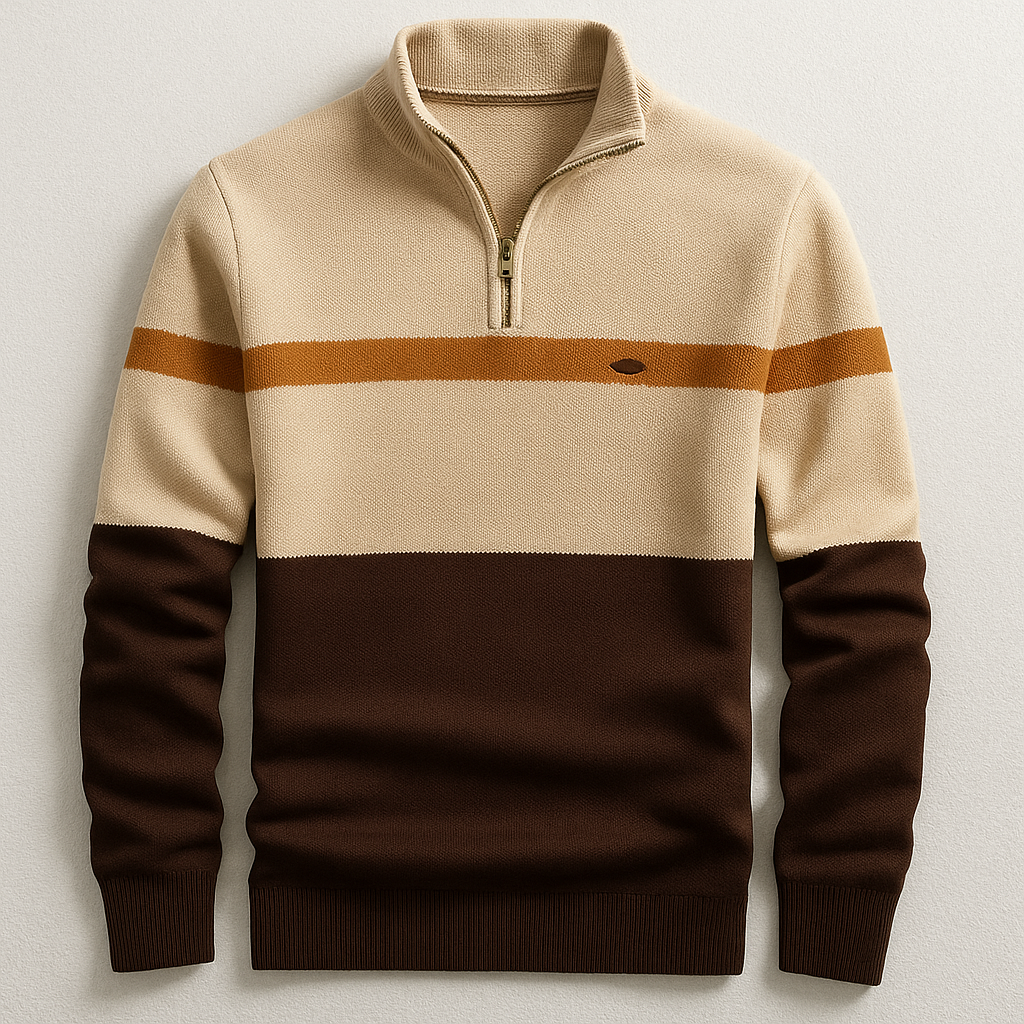 CHARLES HERITAGE QUARTER-ZIP MENS JUMPER