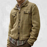 Blake | Men's Lapel Single Breasted Knit Jumper Jacket