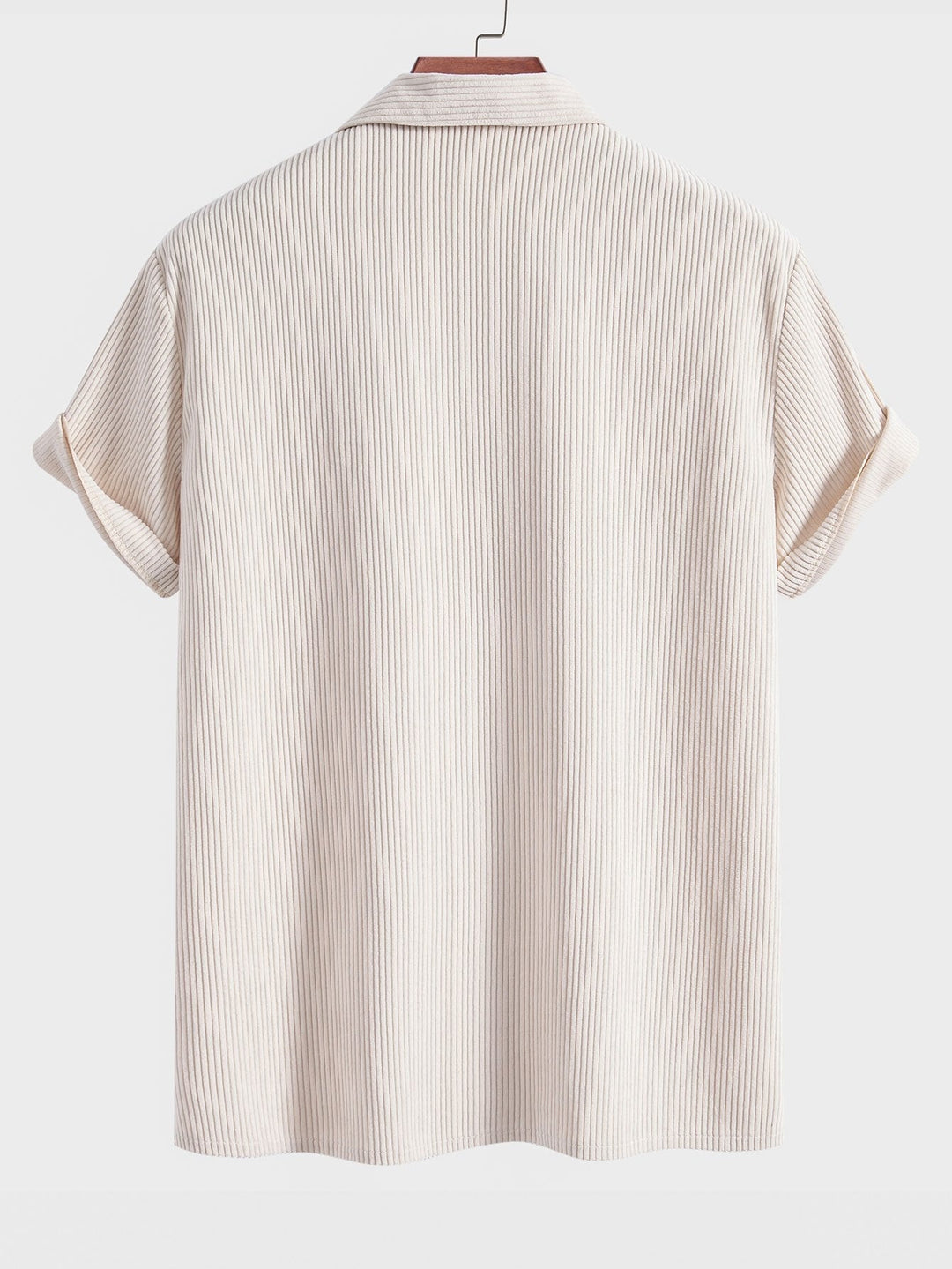 Short Sleeve Corduroy Cuban Shirt