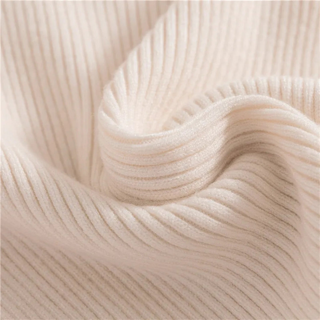 Slim Fit Long Sleeve Ribbed Turtleneck Sweater
