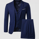 Men's Classic Three-Piece Suit for Formal Occasions