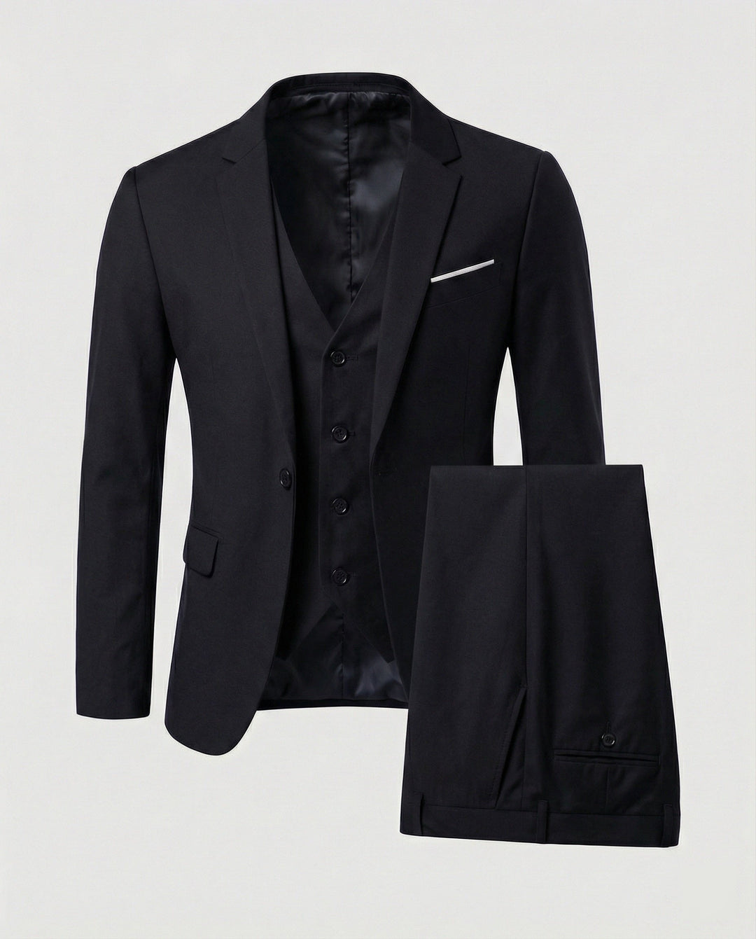 Men's Classic Three-Piece Suit for Formal Occasions