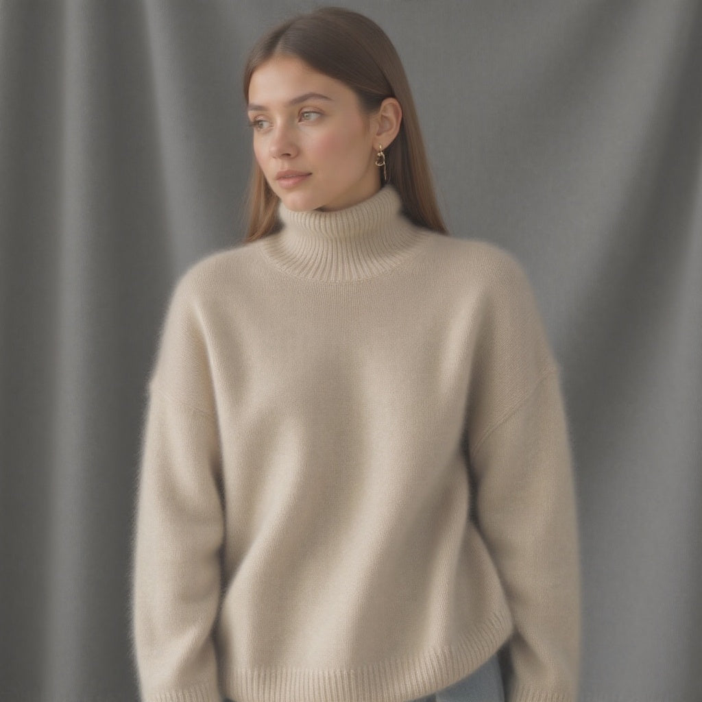 Women’s Cozy Oversized Turtleneck Sweater