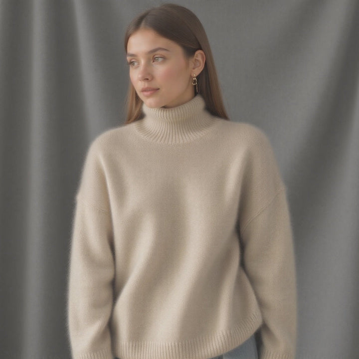 Women’s Cozy Oversized Turtleneck Sweater