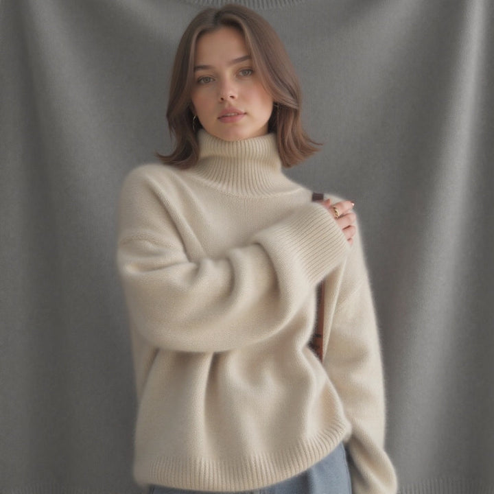 Women’s Cozy Oversized Turtleneck Sweater
