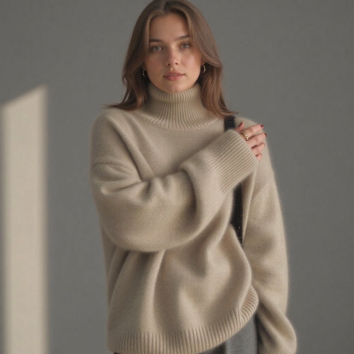 Women’s Cozy Oversized Turtleneck Sweater