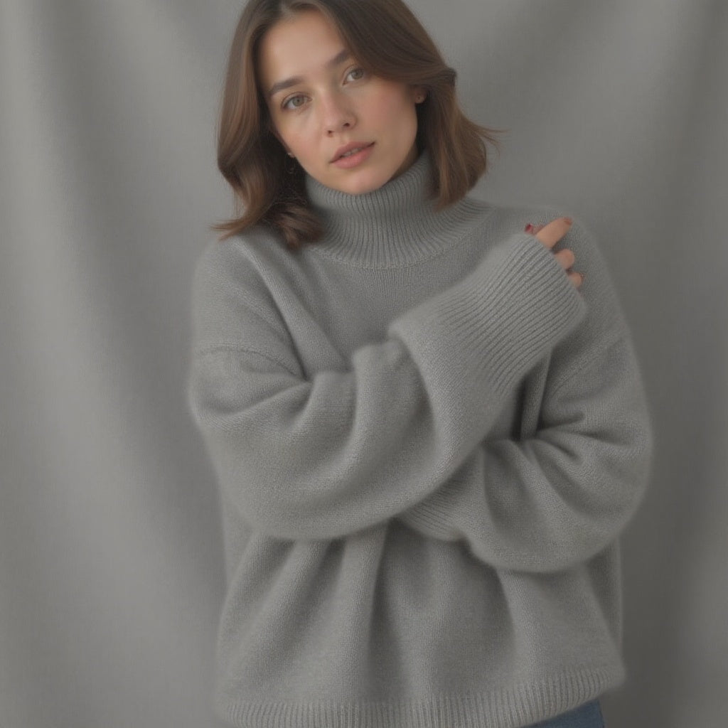 Women’s Cozy Oversized Turtleneck Sweater