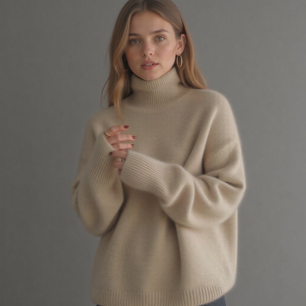 Women’s Cozy Oversized Turtleneck Sweater