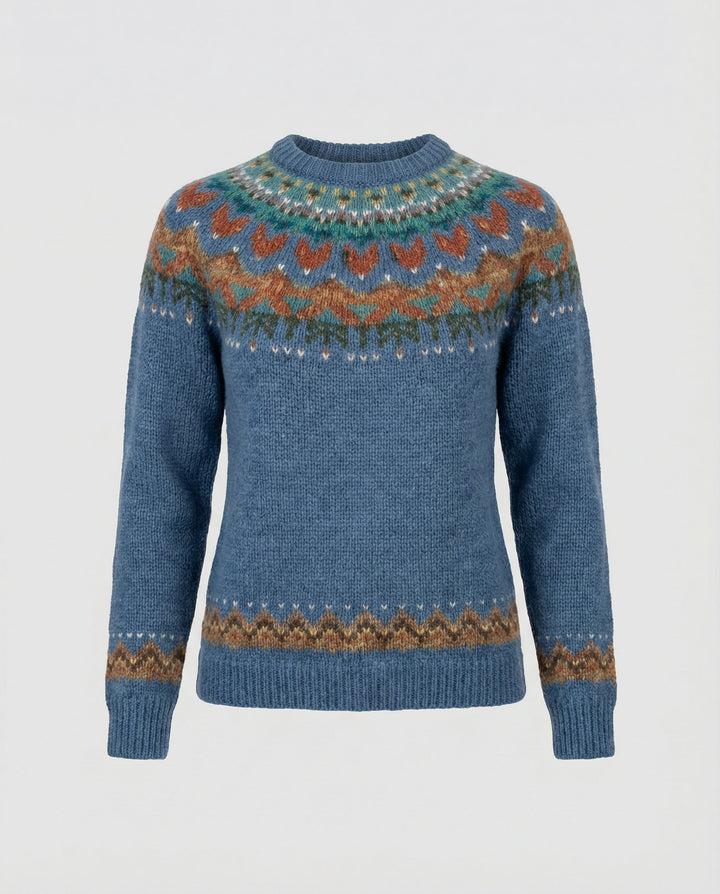 Women's Vintage Icelandic Knit Sweater