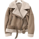 Warm Shearling Aviator Jacket Stylish
