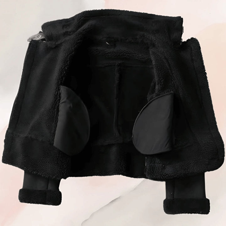 Warm Shearling Aviator Jacket Stylish