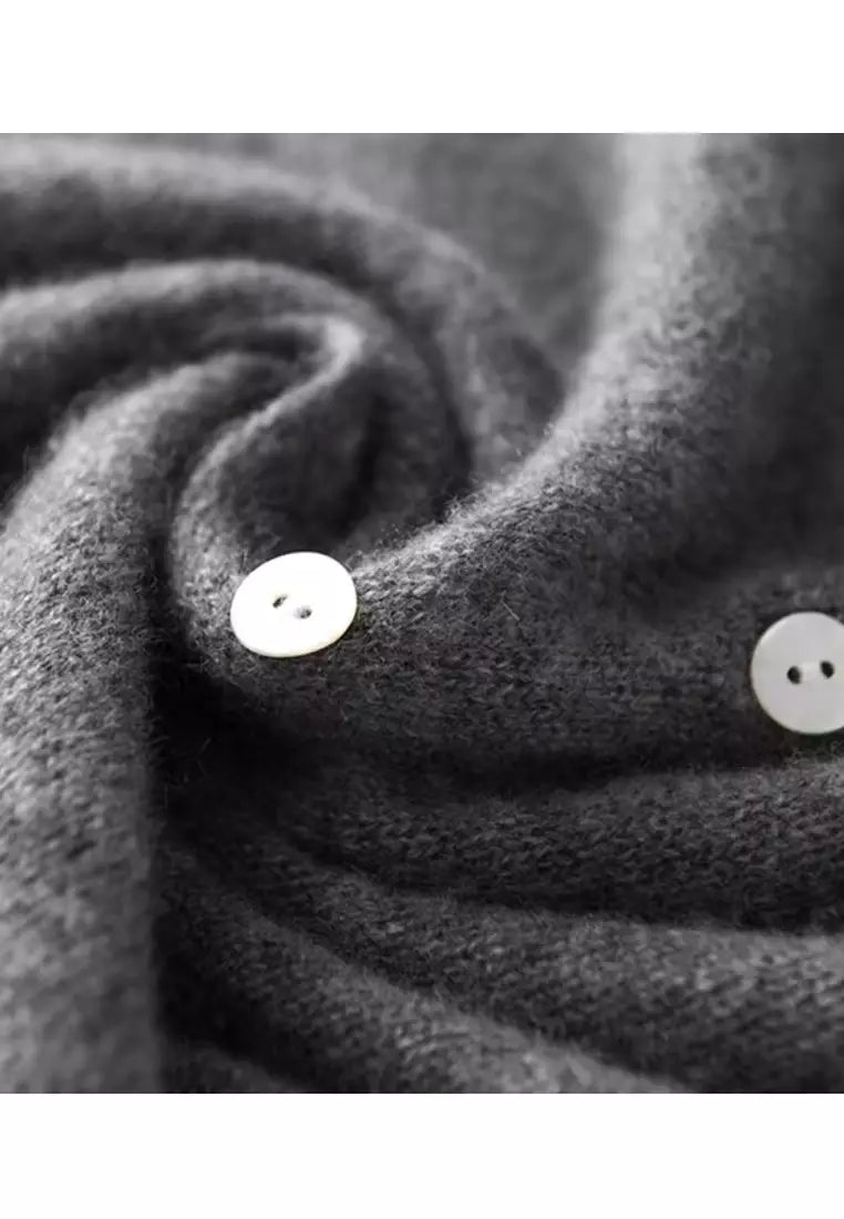 Women's Button Front V-Neck Knit Cardigan Sweater
