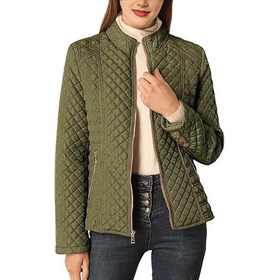 Zola | Quilted Jacket with Stand Collar for Women