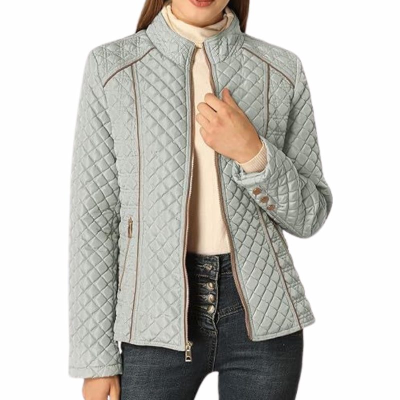 Zola | Quilted Jacket with Stand Collar for Women